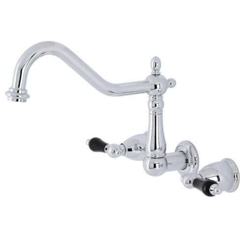 Kingston Brass Duchess Wall Mount Double Handle Kitchen Faucet Wayfair